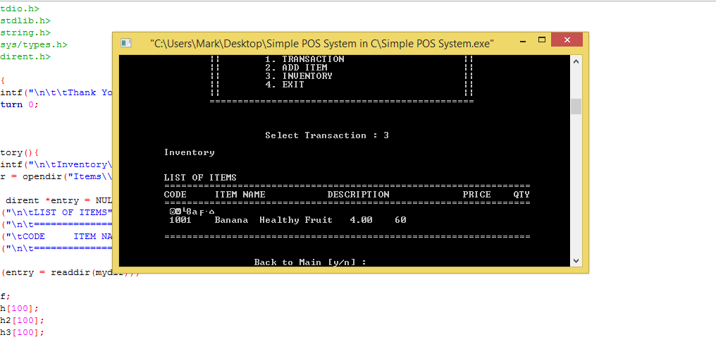 C pos sales